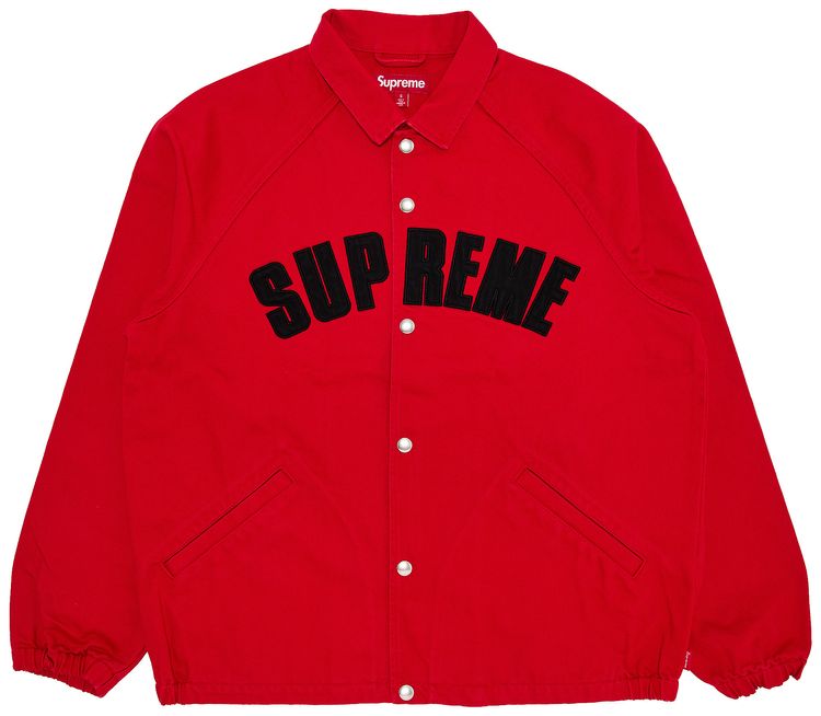 Supreme Arc Denim Coaches Jacket Red