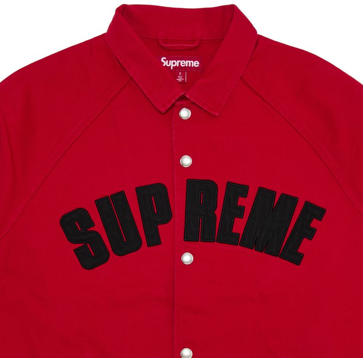 Supreme Arc Denim Coaches Jacket Red