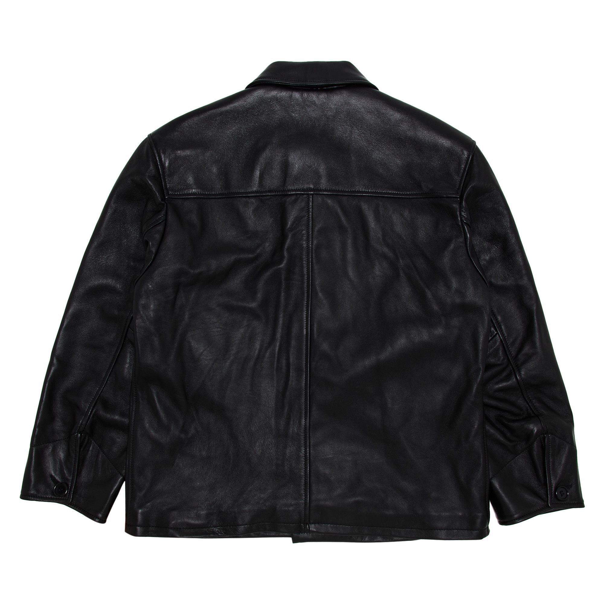 Buy Supreme x Schott Leather Car Coat 'Black' - SS25J80