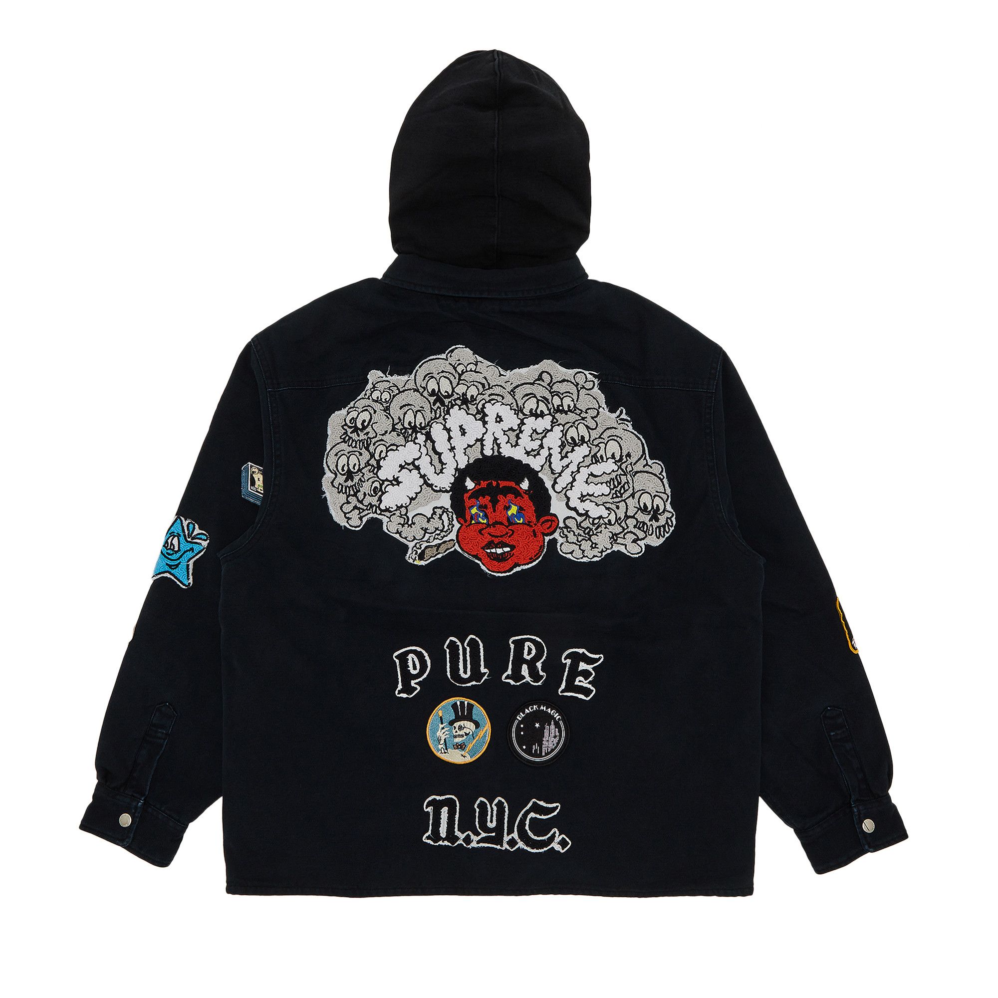 ジャケット・アウター 25SS Supreme Patches Hooded Zip Up Shirt Patches Hooded Zip Up Shirt - Shop - Supreme