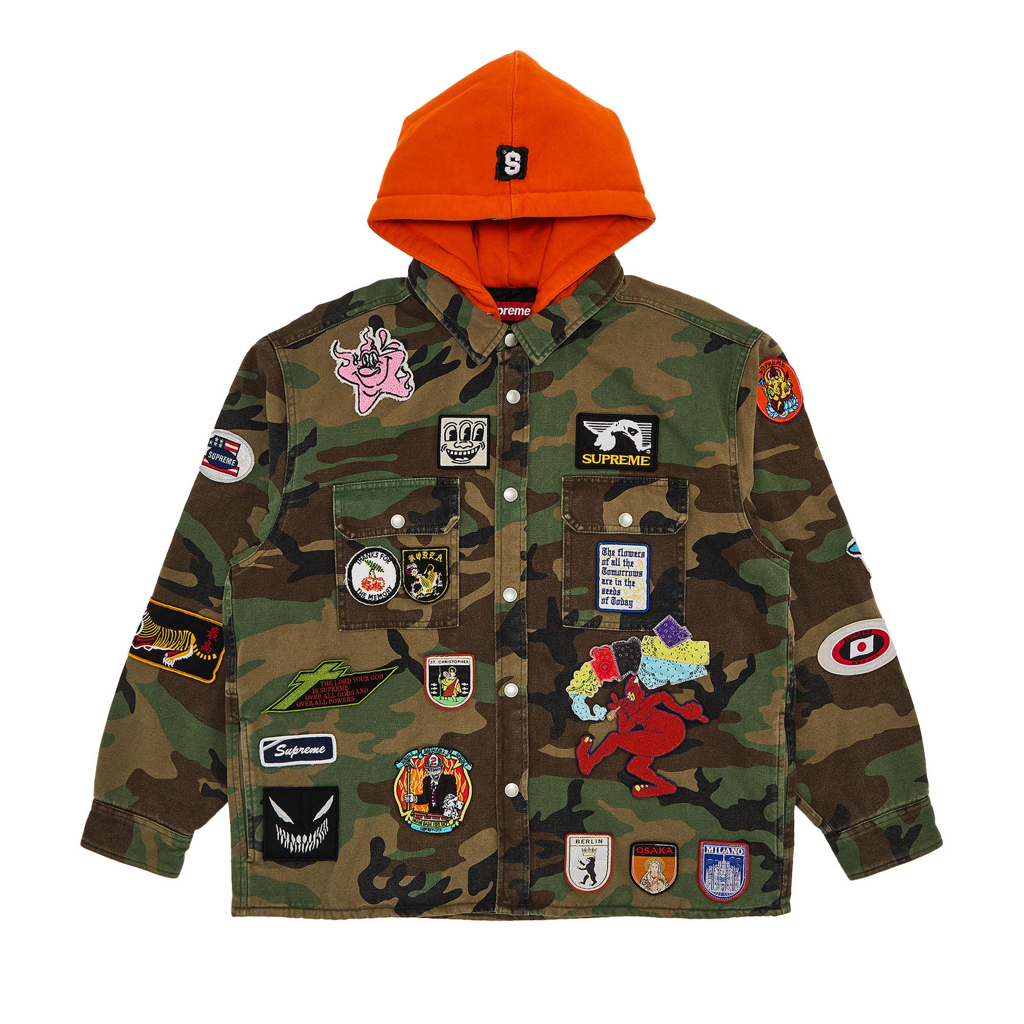 Supreme 25SS Work Zip Up Hooded Shirt 