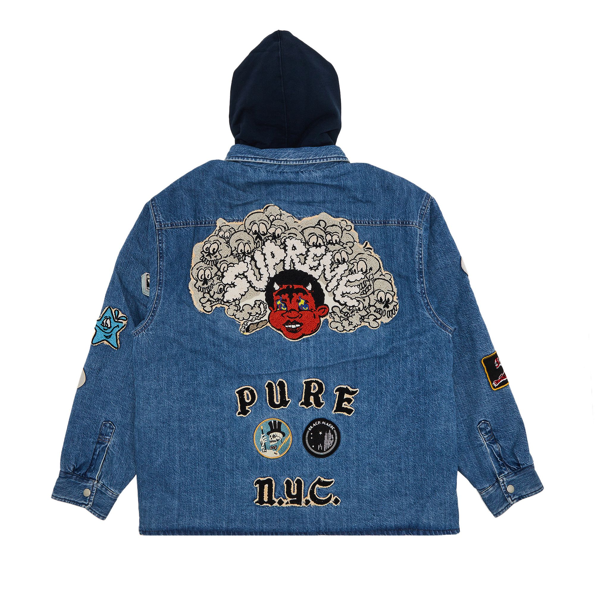 ジャケット・アウター 25SS Supreme Patches Hooded Zip Up Shirt Patches Hooded Zip Up Shirt - Shop - Supreme
