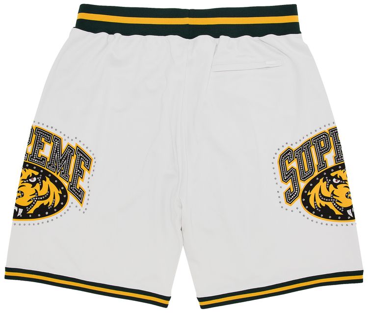 Supreme Studded Basketball Short White