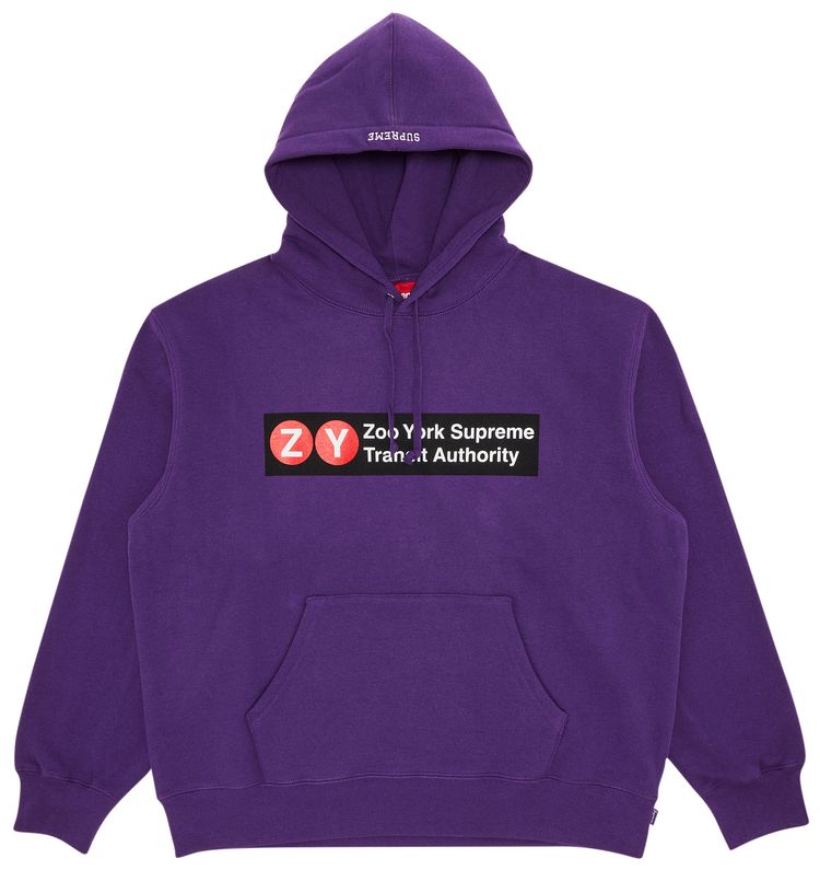 Supreme x Zoo York Hooded Sweatshirt Purple