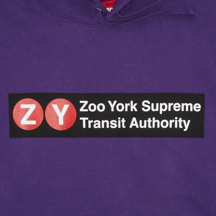 Supreme x Zoo York Hooded Sweatshirt Purple