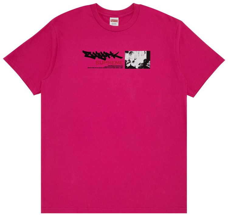 Supreme x Zoo York Dynasty Tee Fuchsia