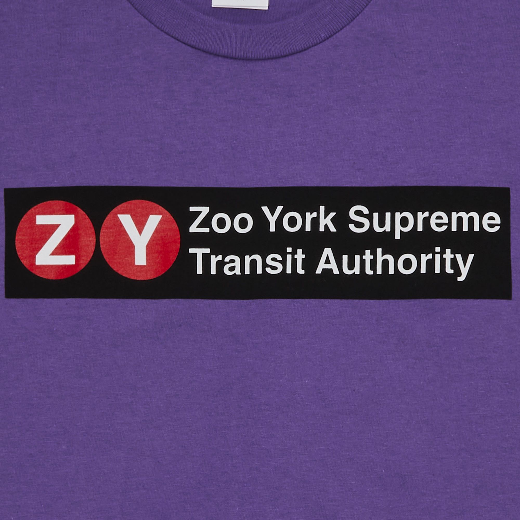 Buy Supreme x Zoo York Transit Tee 'Purple' - SS25T42 PURPLE
