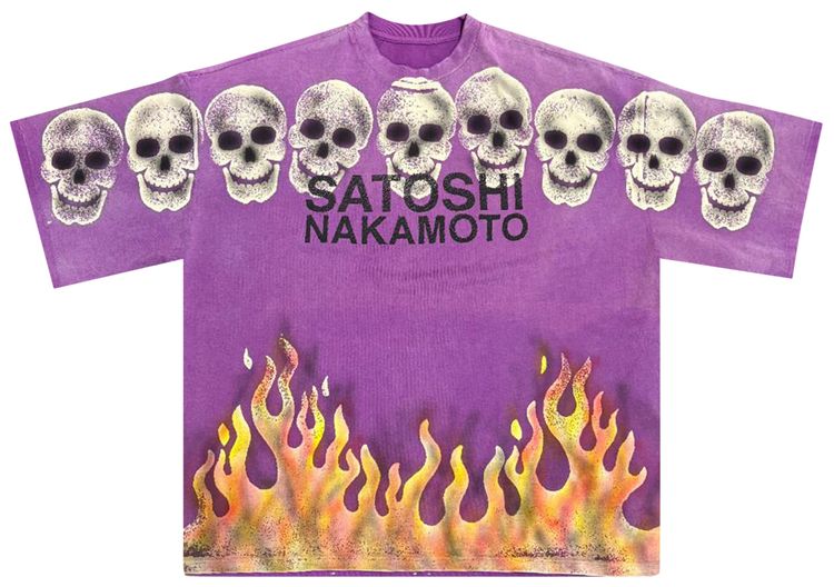 Satoshi Nakamoto Lost Boys Tee Purple