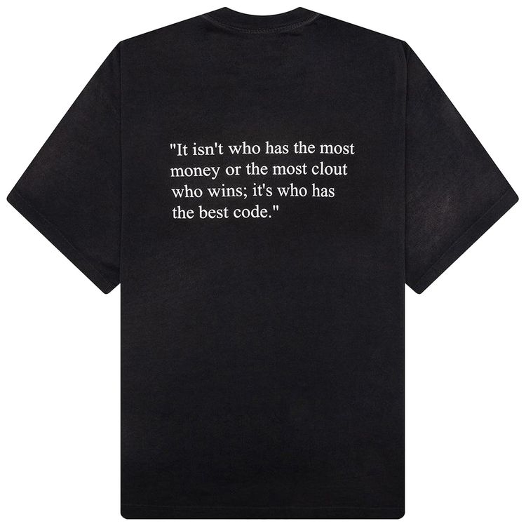 Satoshi Nakamoto Best Code T Shirt Washed Black