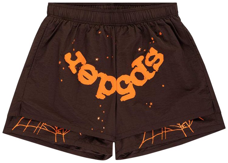 Sp5der OG Web Double Layer Short Brown