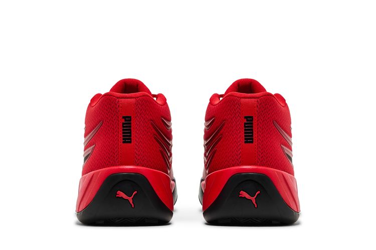 Puma Court Pro Basketball Sneakers Mens 8 Red Black Trim Shoes 310829-02 Puma Court Pro Basketball Sneakers Mens 8 Red Black Trim  main image 3