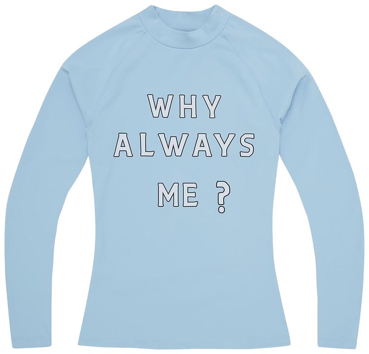Corteiz Why Always Me Compression Top Powder Blue