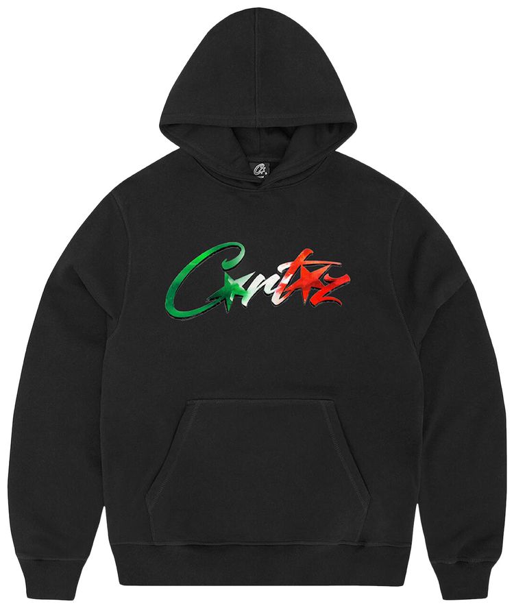 Corteiz Allstarz Italia Hoodie Black