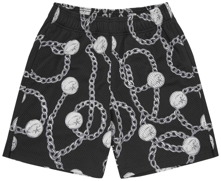 Corteiz Chains Mesh Short Black