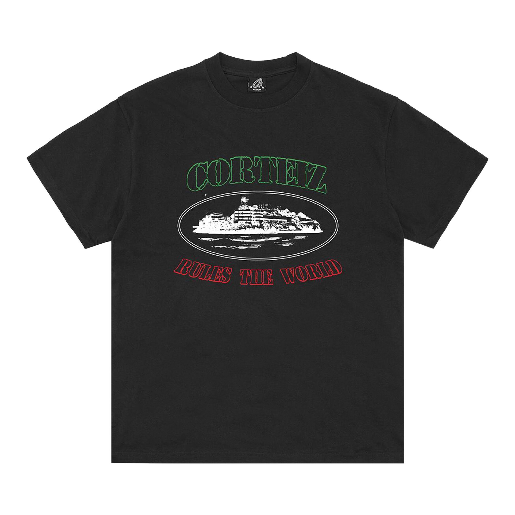 トップス Corteiz OG ALCATRAZ ITALIA TEE Corteiz OG Alcatraz Italia Tee Black – Story Cape Town