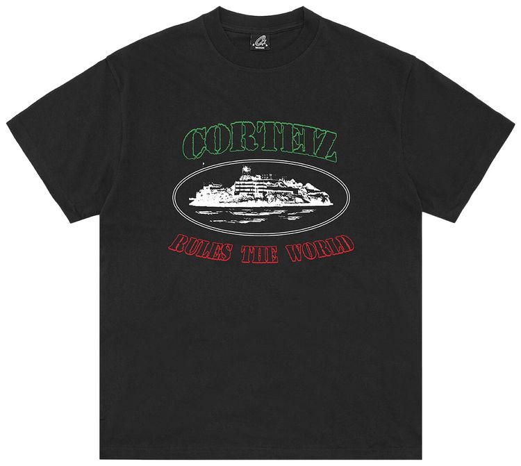 Corteiz Og Alcatraz Italia Tee Black