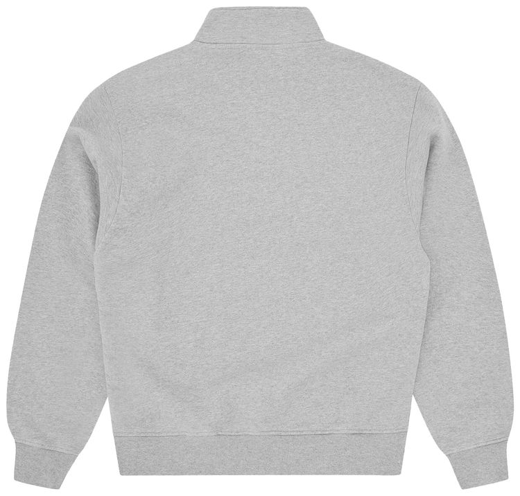 Corteiz Royale Crest Quarter Zip Heather Grey
