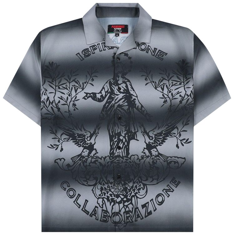 Pleasures Giovanni Button Up Silver