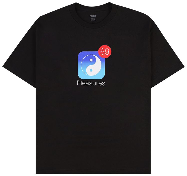 Pleasures Notify T Shirt Black