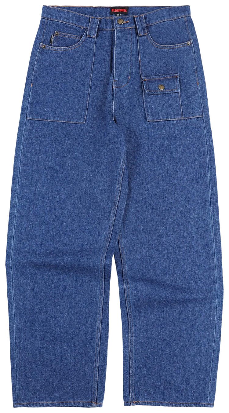 Pleasures Grind Baggy Jeans Indigo