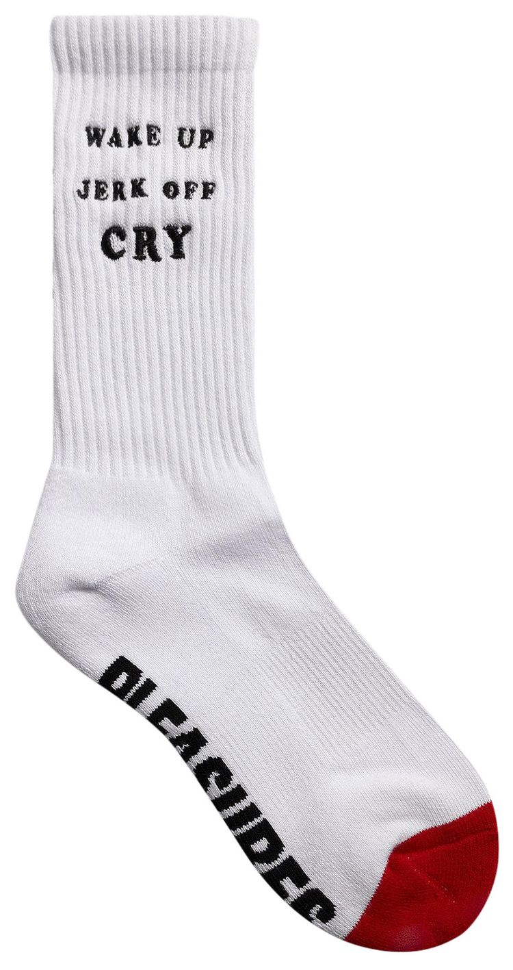 Pleasures Wake Up Socks White