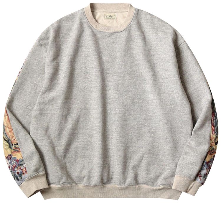 Kapital Top Fleece Knit Bivouac Big Sweatshirt Peckish Maria Grey