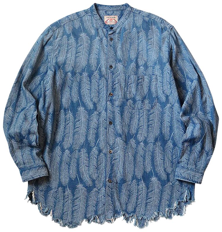 Kapital Magpie Denim Standard Shirt Light Indigo