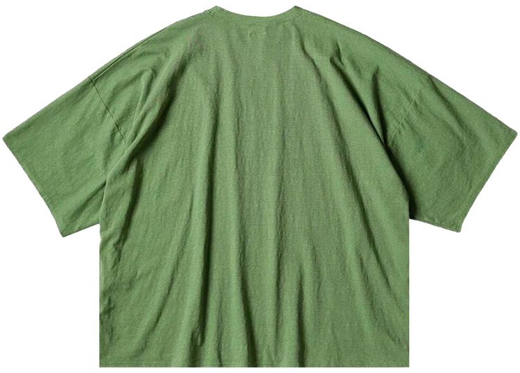 Kapital Jersey Huge T Shirt Denim Repair Green