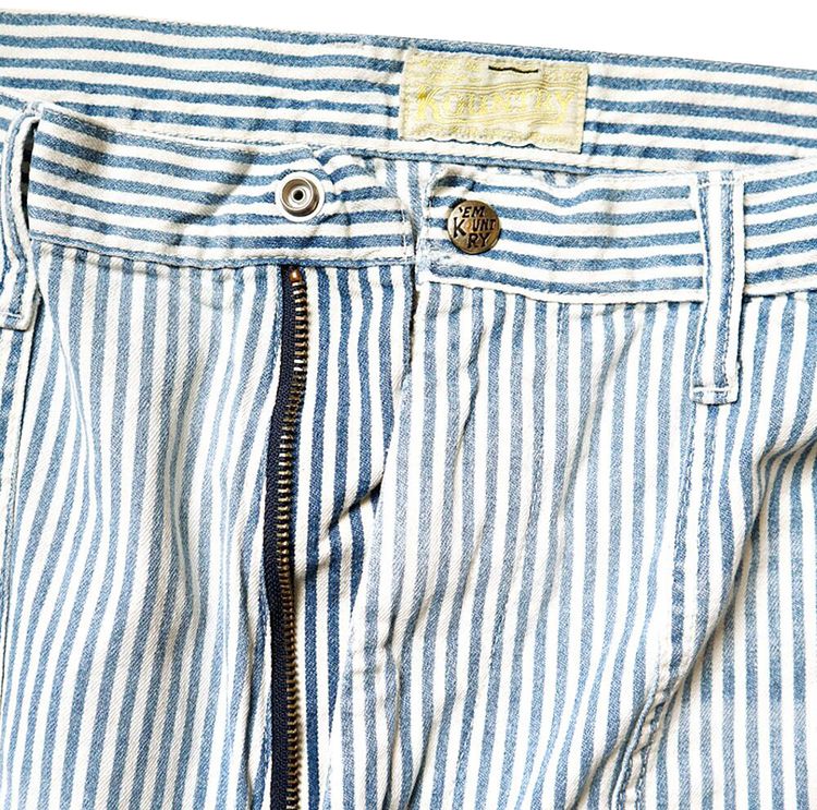 Kapital Stripe Painter Port Baggy Pants Champetre Remake Hickoree