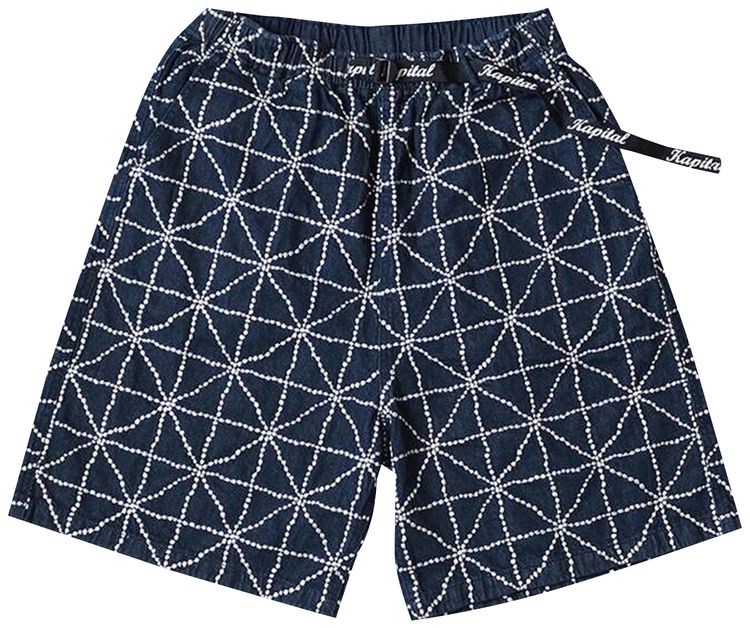 Kapital Denim Folk Dojo Easy Shorts Dark