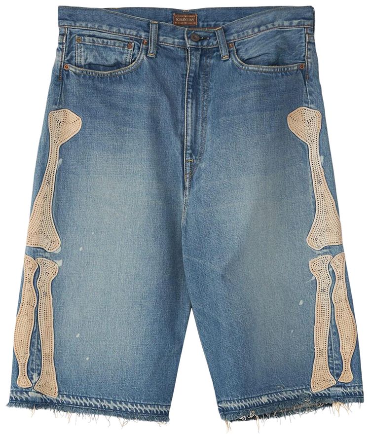 Kapital Denim 5 Pockets Shorts Bone Pro
