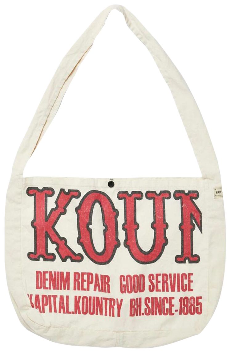 Kapital Kountry Factory Book Bag Ecru