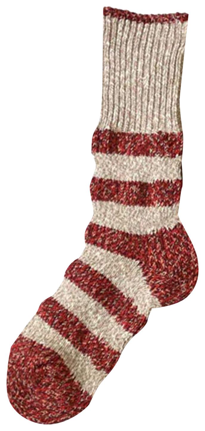Kapital Flag Stripe Socks Red