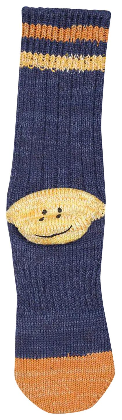 Kapital Grandrelle Ivy Rainbowy Happy Heel Hold Socks Navy