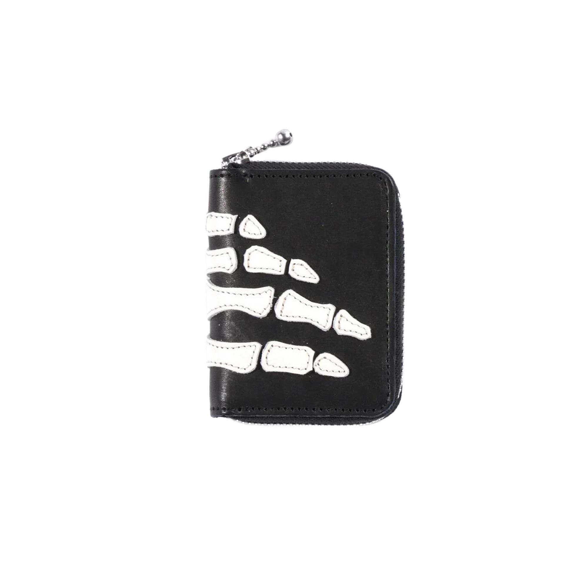Buy Kapital Thumbs-Up Bone Hand Zip Mini Wallet 'Black' - EK