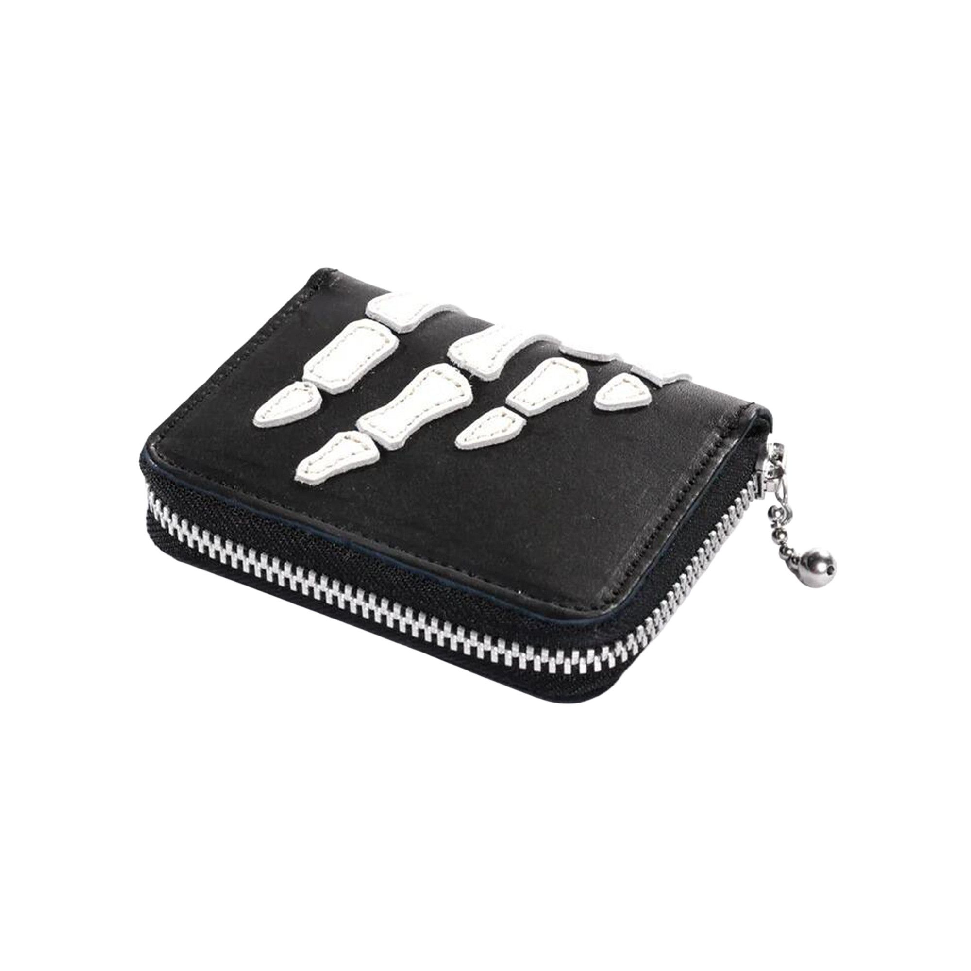 Buy Kapital Thumbs-Up Bone Hand Zip Mini Wallet 'Black' - EK