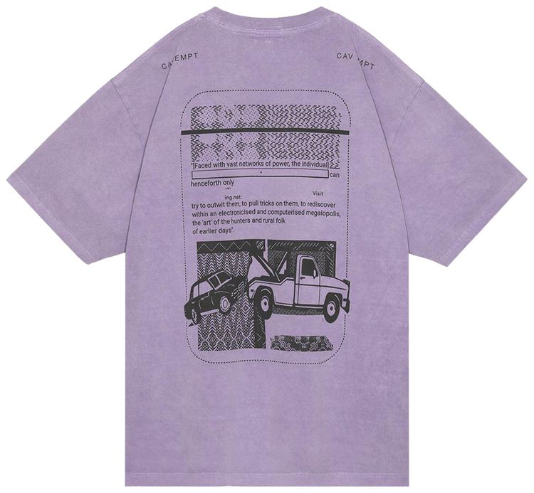 Cav Empt Overdye MD Siege Engine T Shirt Purple