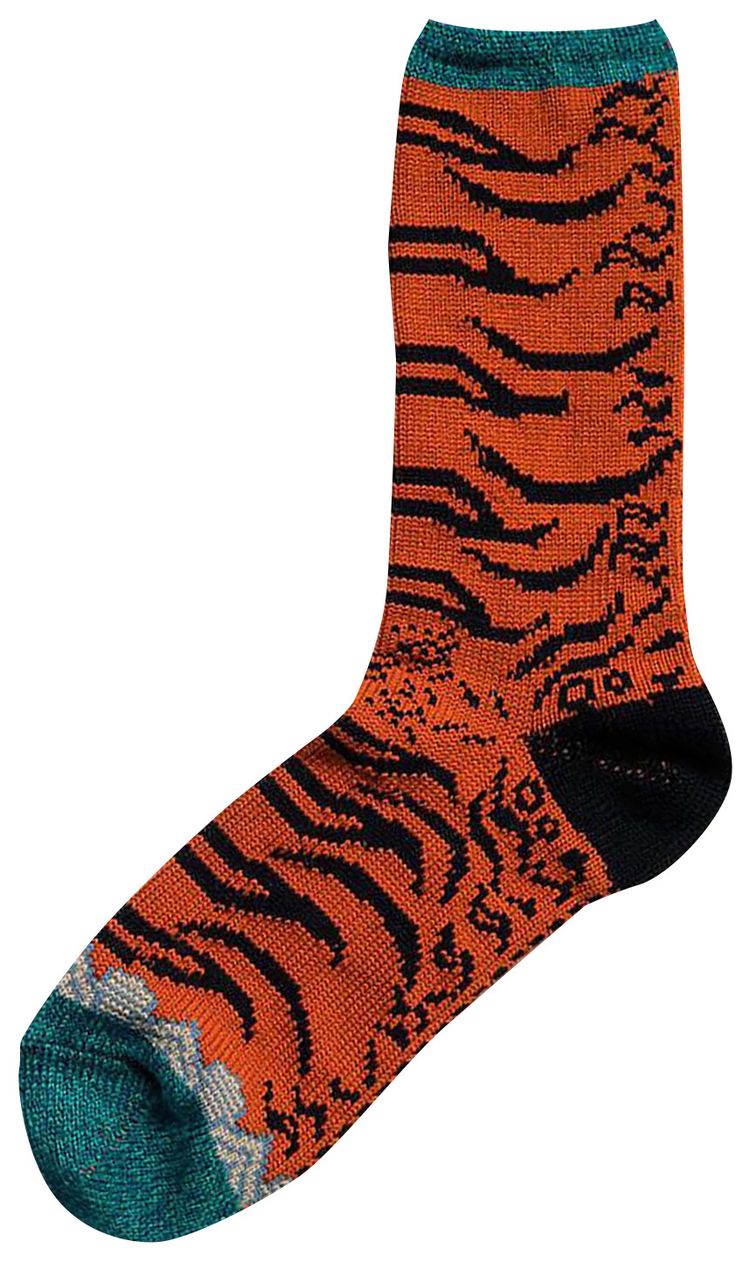 Kapital Nepal Tiger Socks Orange