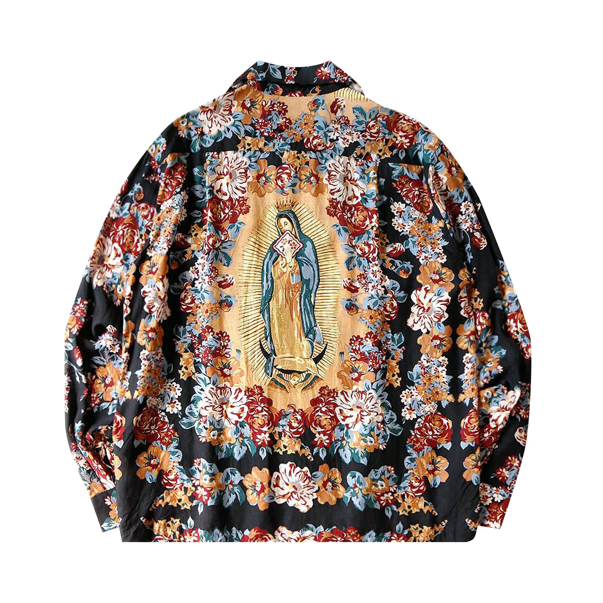 Buy Kapital Silk Rayon Champetre Maria Drizzle Open Collar Shirt