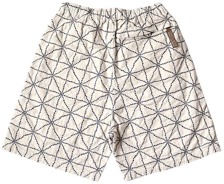 Kapital Color Denim Folk Dojo Easy Shorts Beige