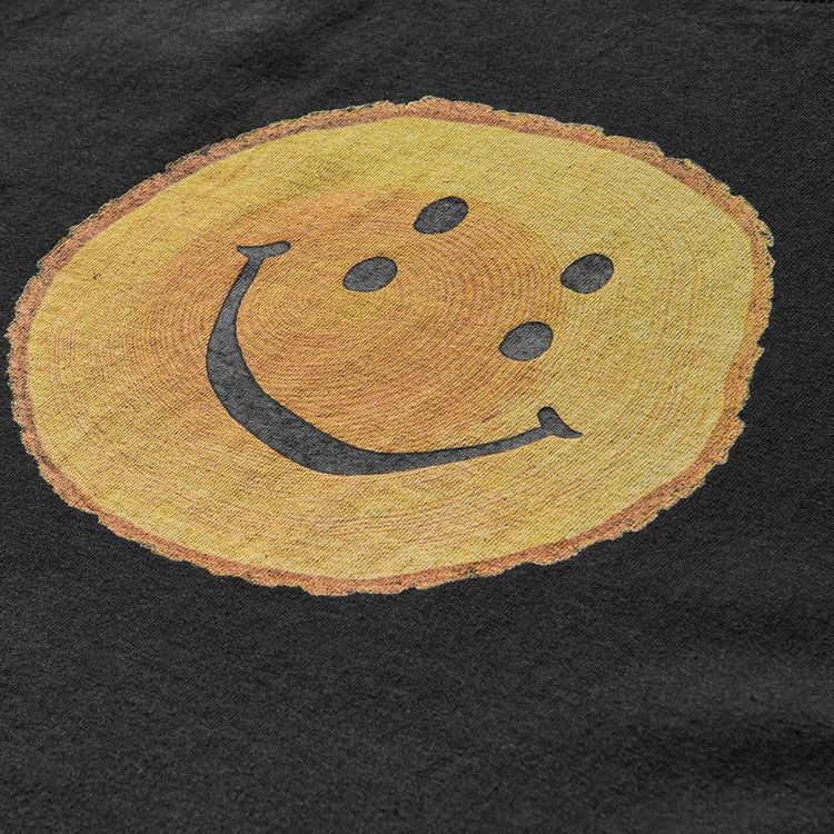 Kapital Jersey Crew T Shirt Rainbowy Trunk Black