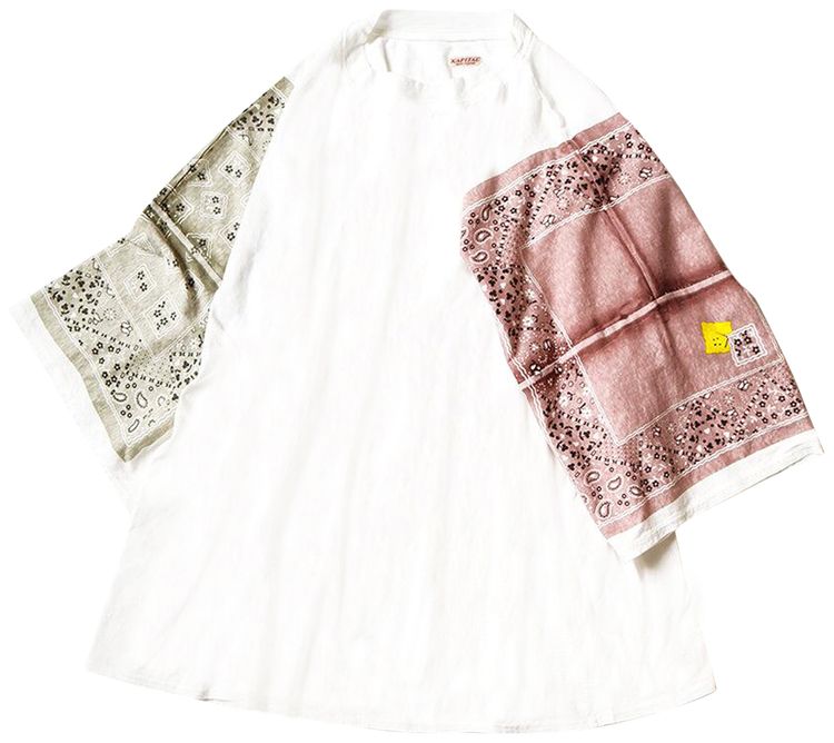 Kapital Jersey Bandanna Huge T Shirt Peckish Rainbowy Green