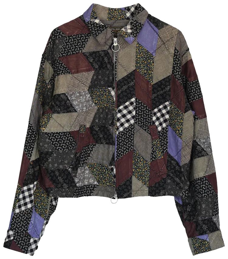Kapital Yabane Quilt Patchwork Drizzler Jacket Black
