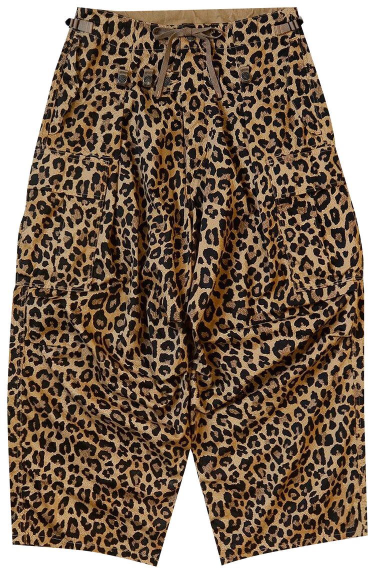 Kapital Leopard Jumbo Cargo Pants Brown