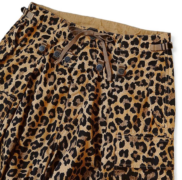 Kapital Leopard Jumbo Cargo Pants Brown