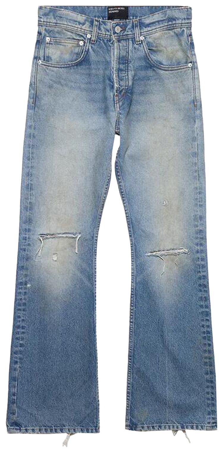 Enfants Riches Deprimes Wider Flare Leg Jeans Blue Wash
