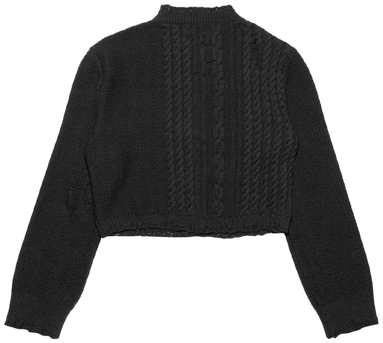 Enfants Riches Deprimes Cropped Cardigan Black