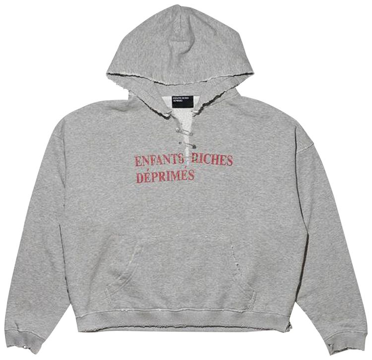 Enfants Riches Deprimes Classic Logo Hoodie Heather Grey
