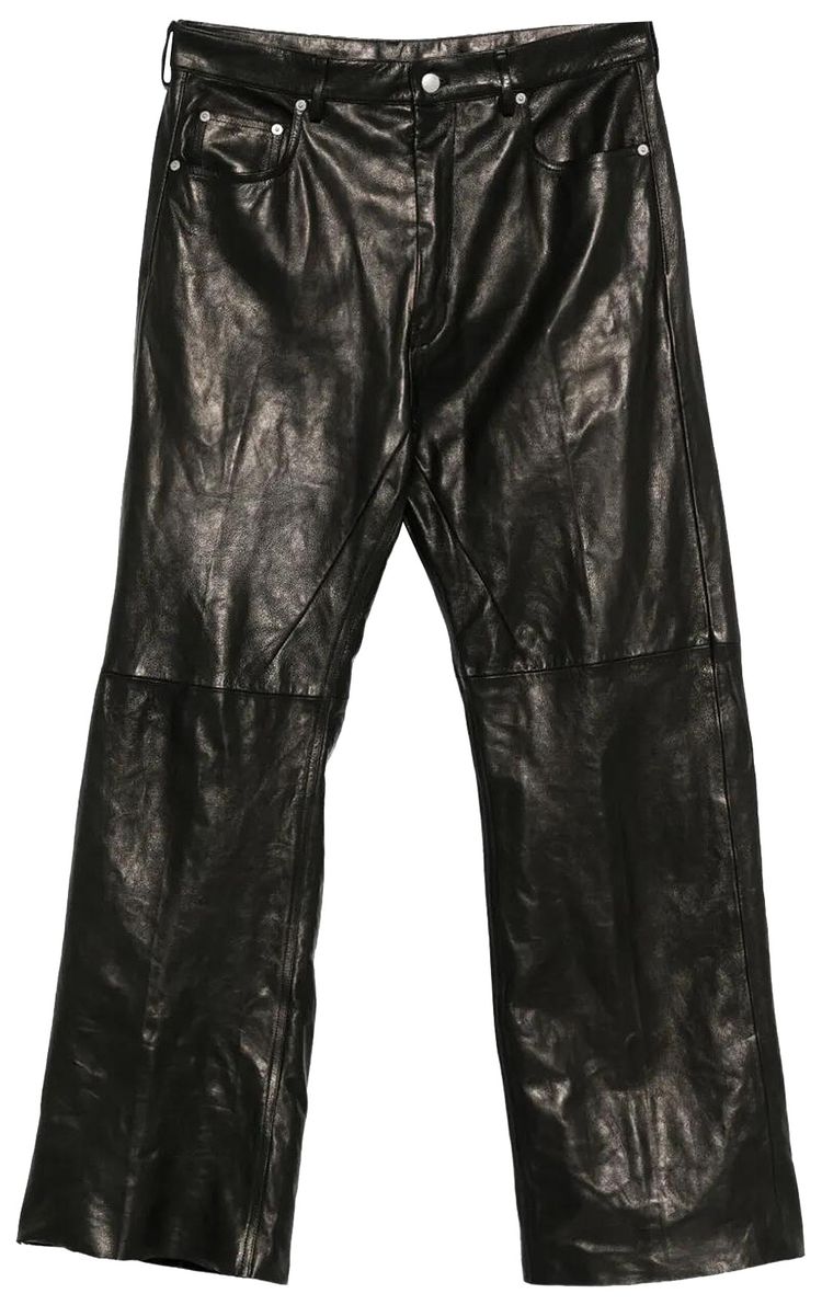 Rick Owens Lambskin Geth Jeans Black
