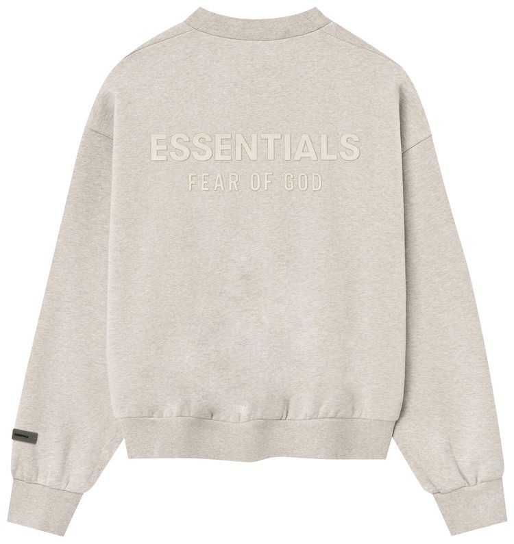 Fear of God Essentials Classic Fit Fleece Crewneck Heather Stone